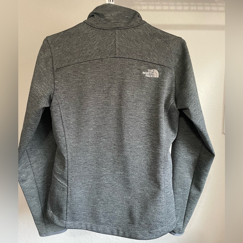 The North Face Softshell Apex Jacket#A4L4 Gray - Picture 4 of 7